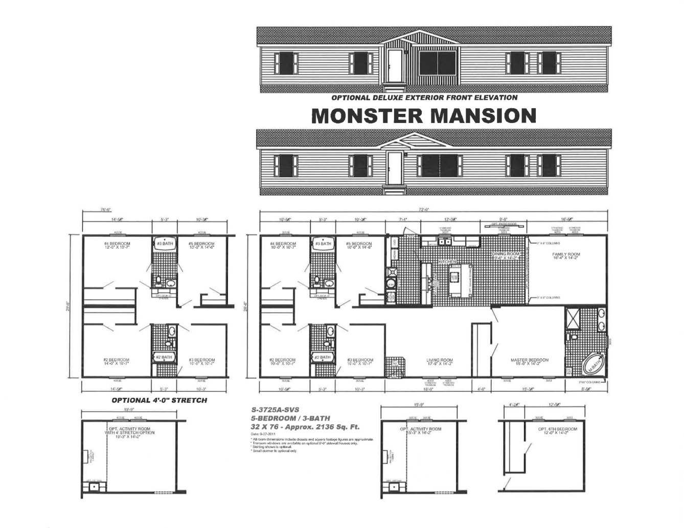 Monster Mansion S3725a Quality Homes